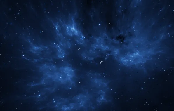 Картинка звезды, пространство, планеты, universe, nebula, бесконечность