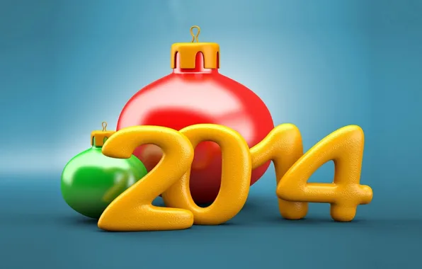 Картинка украшения, праздник, обои, игрушки, новый год, шарик, 2014