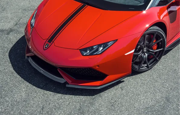 Картинка Lamborghini, Red, красная, ламборджини, 2015, Huracan, хуракан