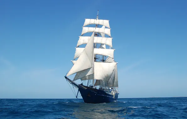 Картинка путь, океан, ветер, парусник, MARY-ANNE, sailing Galapagos