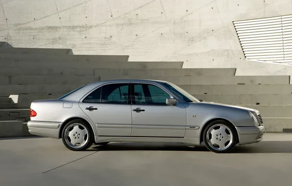 Картинка Mercedes-Benz, Mercedes, E-class, AMG, E-Klasse, 1996, E-класс, W210, Executivklasse, Лупатый, Глазастый, E50