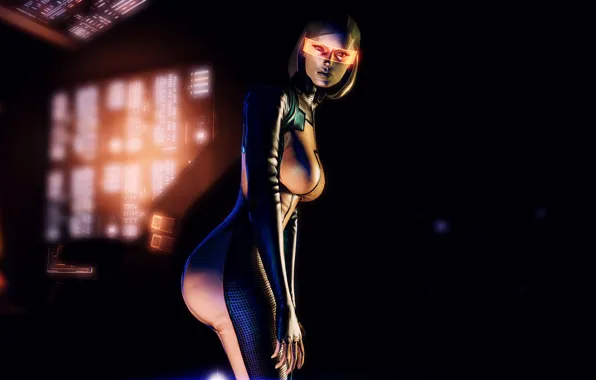 Картинка Mass Effect, EDI, Сузи, visor