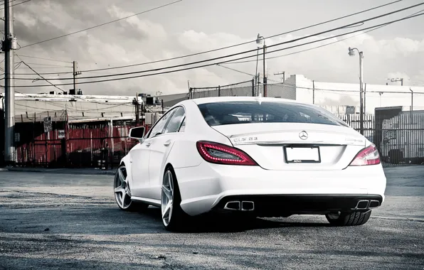 Картинка Mercedes-Benz, AMG, White, CLS63, CLS Class