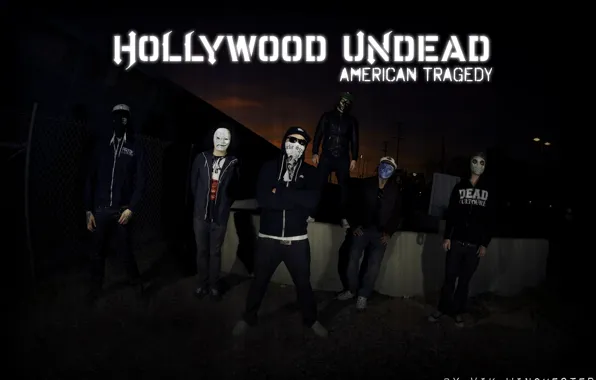 Картинка Hollywood, black, Undead, masks