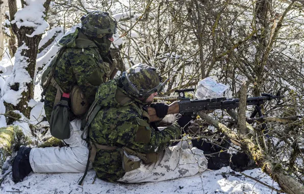 Картинка оружие, солдаты, Canadian Army