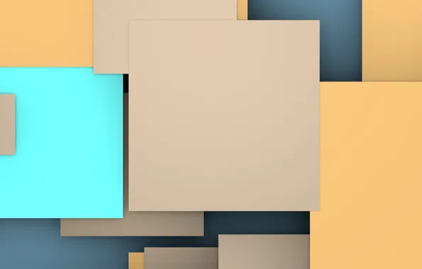 Картинка квадраты, геометрия, design, color, material