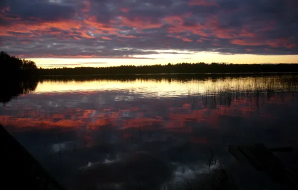 Картинка Nature, Sky, Sweden, Lake, Umea
