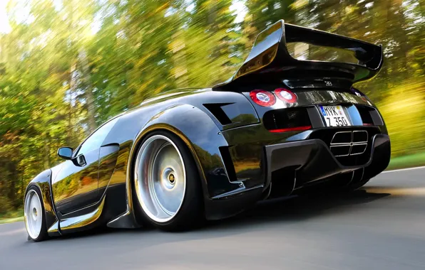 Картинка Bugatti, Veyron, black