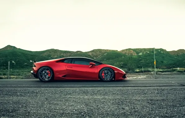 Картинка Lamborghini, red, supercar, Vorsteiner, Huracan, Verona Edizione