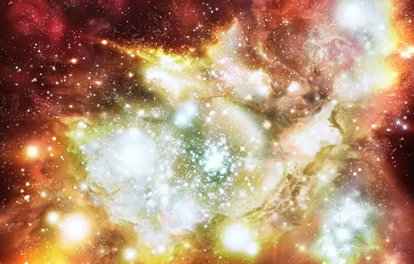 Картинка звезды, туманность, Хаббл телескоп