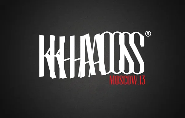 Картинка logo, серый фон, moscow, brand, khaos