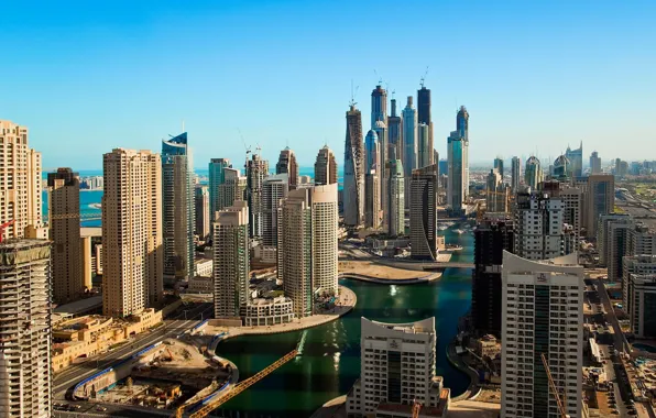 Картинка стройка, здания, Дубай, ОАЭ