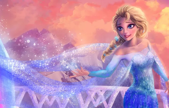 Картинка Frozen, Королева, Queen, Walt Disney, анимация, Уолт Дисней, 2013, Elsa, Эльза, Холодное Сердце, Arendelle, Kingdom, …