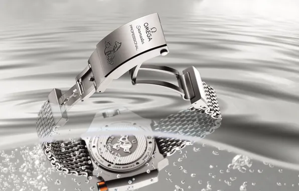 Картинка вода, Часы, Omega, Seamaster, 1200M, Ploprof bracelet