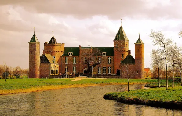 Картинка Holland, Голландия, старый замок