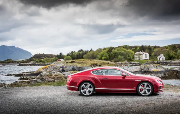 Картинка красный, Bentley, Continental, Speed, бентли, континенталь, 2015