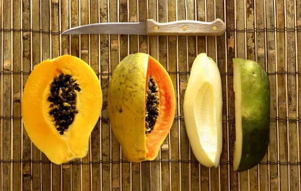 Картинка фрукт, нож, авокадо
