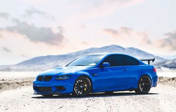 Картинка BMW, Blue, E92, M3