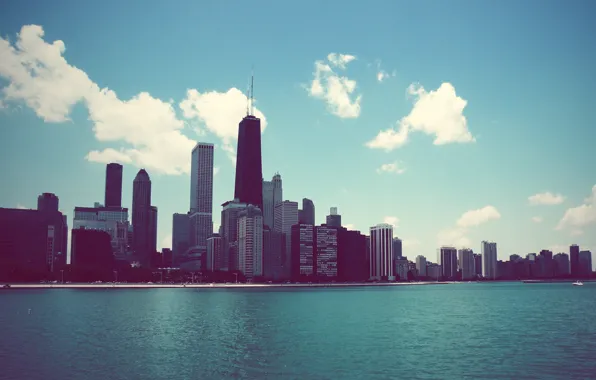 Картинка небоскребы, америка, чикаго, Chicago, высотки, иллинойс, мичиган