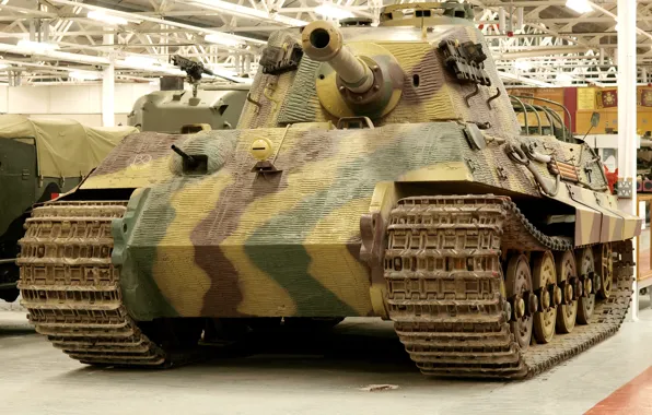 Картинка музей, немецкий, тяжёлый, &quot;Королевский тигр&quot;, танк PzKpfw VI (Tiger II)