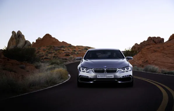Картинка BMW, sedan, gray, 4series