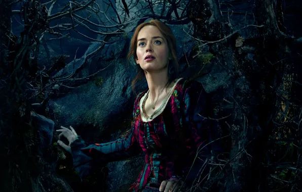 Картинка Girl, Fantasy, Nature, Sky, Beautiful, Darkness, Blue, the, Night, Emily Blunt, Wallpaper, Family, Eyes, Woman, …