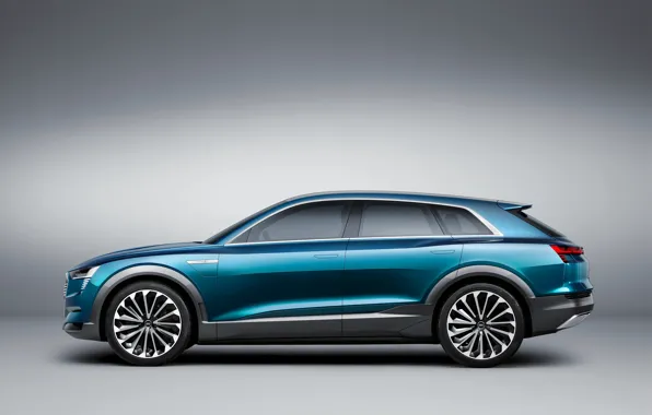 Картинка Audi, ауди, concept, концепт, e-tron, quattro, 2015