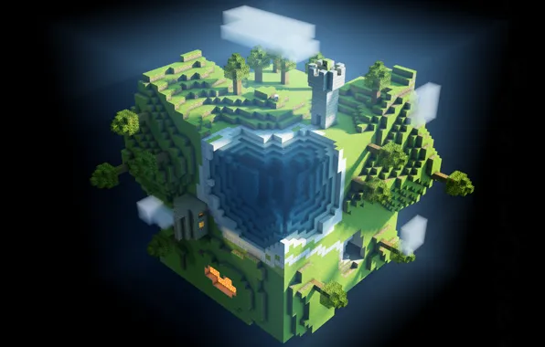 Картинка world, game, minecraft, cubes