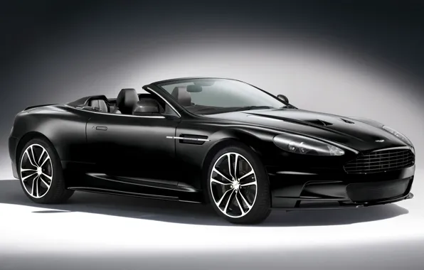 Картинка авто, чёрная, Aston-Martin
