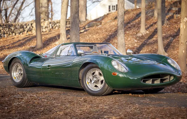 Картинка Jaguar, Prototype, Ягуар, концепт, прототип, автомобиль, V12, 1966, единственный экземпляр, Sports Racer, XJ13