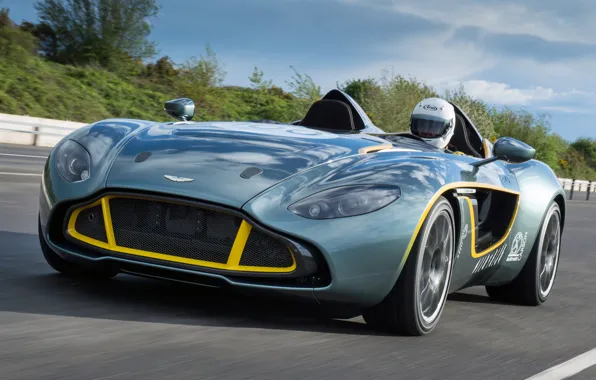 Картинка машина, Aston Martin, концепт, вид спереди, CC100, Speedster Concept