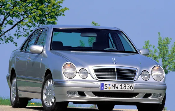 Картинка Mercedes-Benz, Mercedes, E-class, E-Klasse, 1999, E-класс, W210, Executivklasse, Лупатый, Глазастый