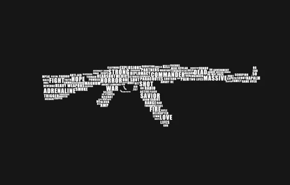 Картинка оружие, автомат, калаш, АК-47