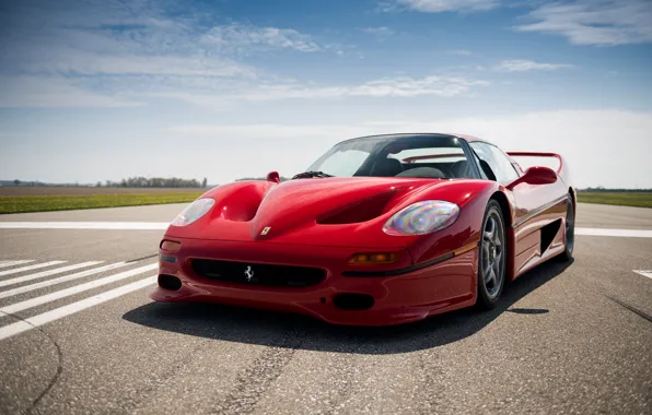 Картинка car, Ferrari, red, supercar, beautiful, nice, F50