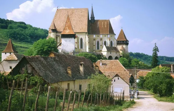 Картинка город, Romania, Румыния, Saxon Fortified Church of Biertan, Near Sighisoara, Transylvania