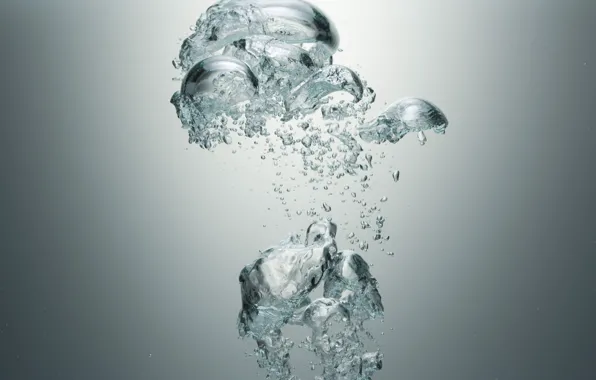 Картинка пузыри, Вода