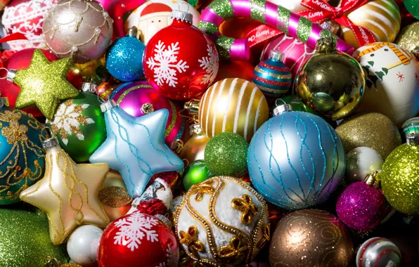 Картинка зима, шарики, игрушки, Новый Год, Рождество, декорации, Christmas, праздники, New Year, елочные, новогодние
