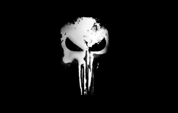 Картинка skull, logo, Marvel, comics, Daredevil, Netflix, the Punisher