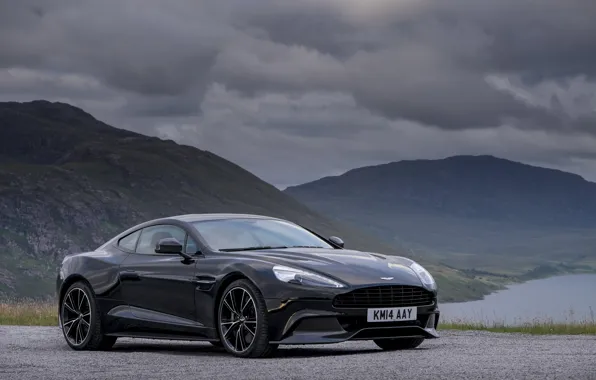 Картинка Aston Martin, астон мартин, Vanquish, ванквиш, 2014, Carbon Black