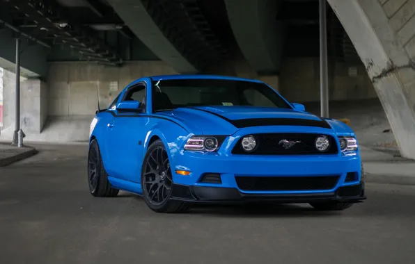 Картинка Mustang, Ford, blue, RTR