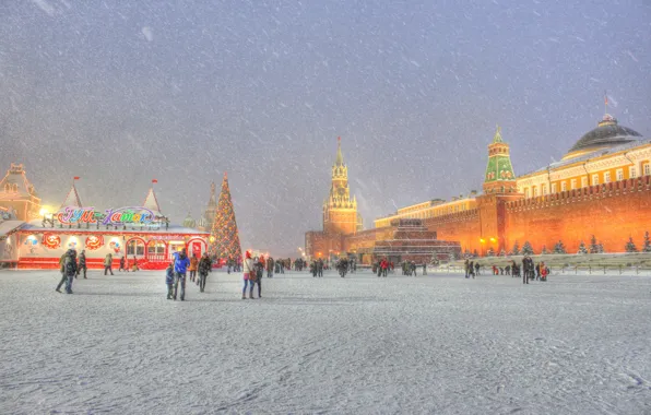 Картинка новый год, москва, new year, красная площадь