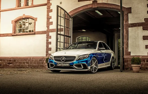 Картинка Mercedes-Benz, ворота, мерседес, Carlsson, 2015, C-Class, W205, Rivage