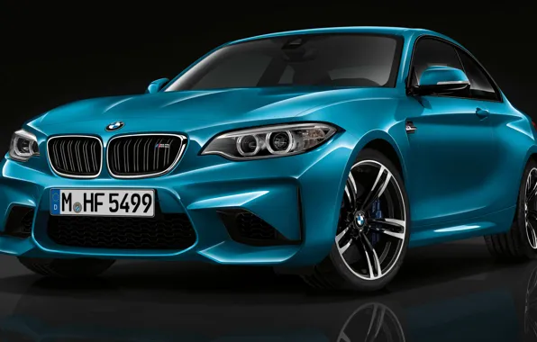 Картинка BMW, Blue, Coupe, (2015)