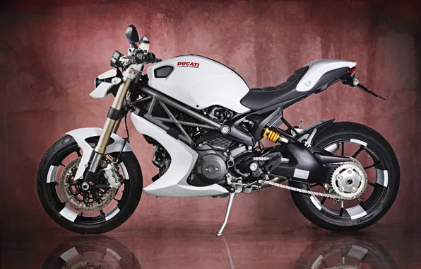Картинка White, Bike, Ducati Monster 1100 EVO, Vilner Design