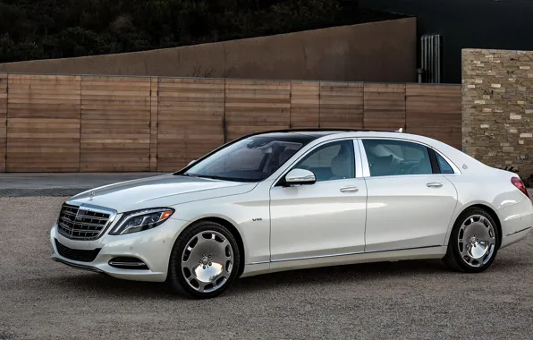 Картинка Mercedes, Maybach, мерседес, майбах, US-spec, X222, 2015, S 600