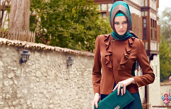 Картинка modern hijab clothing, Turk, girl. model