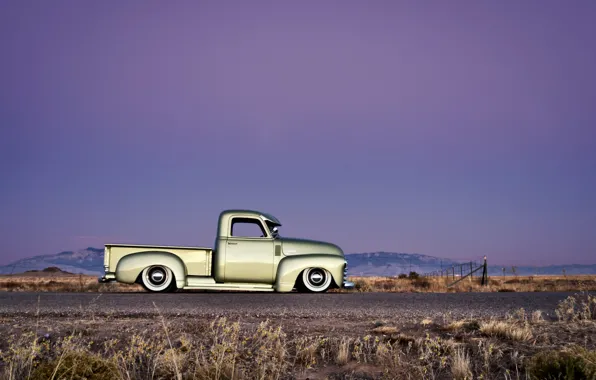 Картинка небо, тюнинг, Chevrolet, Chevy, 1949, Pick up