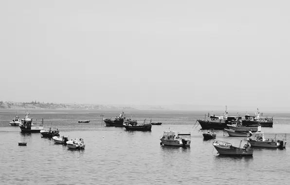Картинка boats, bay, fishing boats