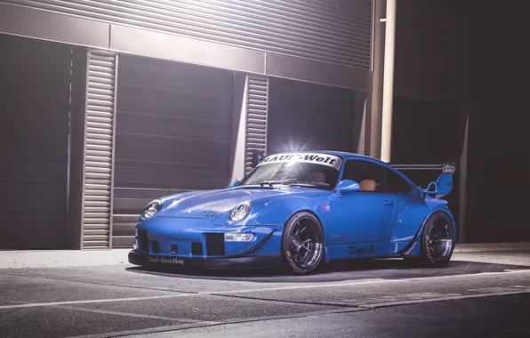 Картинка 911, Porsche, Blue, GT3, 993