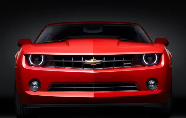 Картинка красный, Chevrolet, Camaro